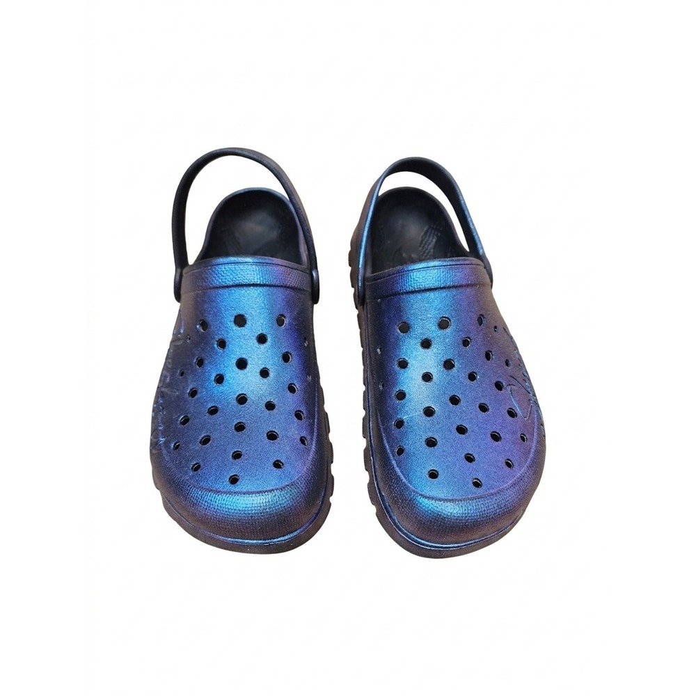 Skechers Foamies Arch Fit Clogs Womens 9 Iridescent Blue Purple Pixie Dust